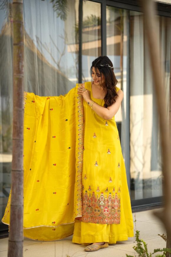 Mimosa luxe yellow suit set - Image 3