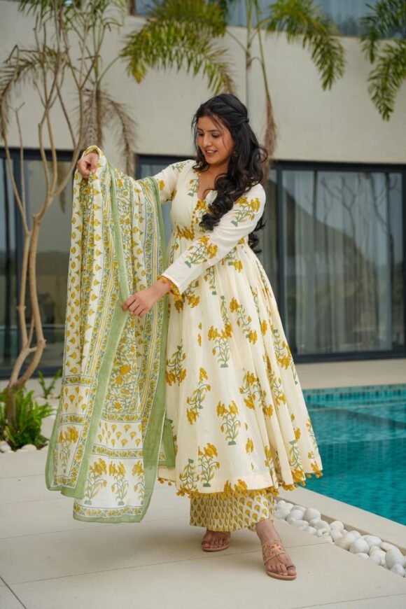 Vaidehi Cotton Suit Set - Image 3