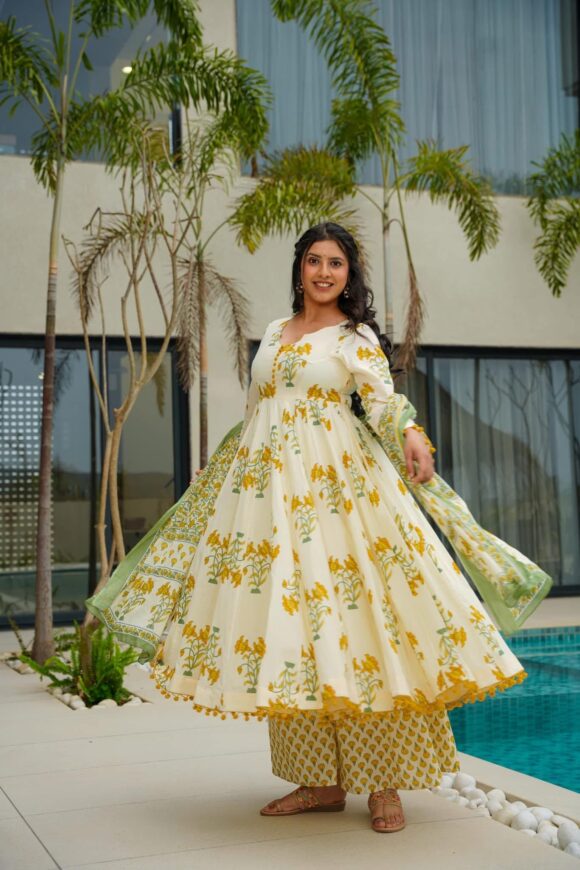 Vaidehi Cotton Suit Set - Image 5