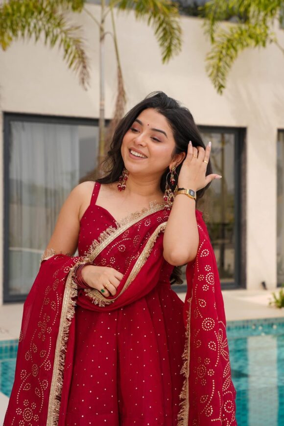 Crimson Blush Kurta Set - Image 5