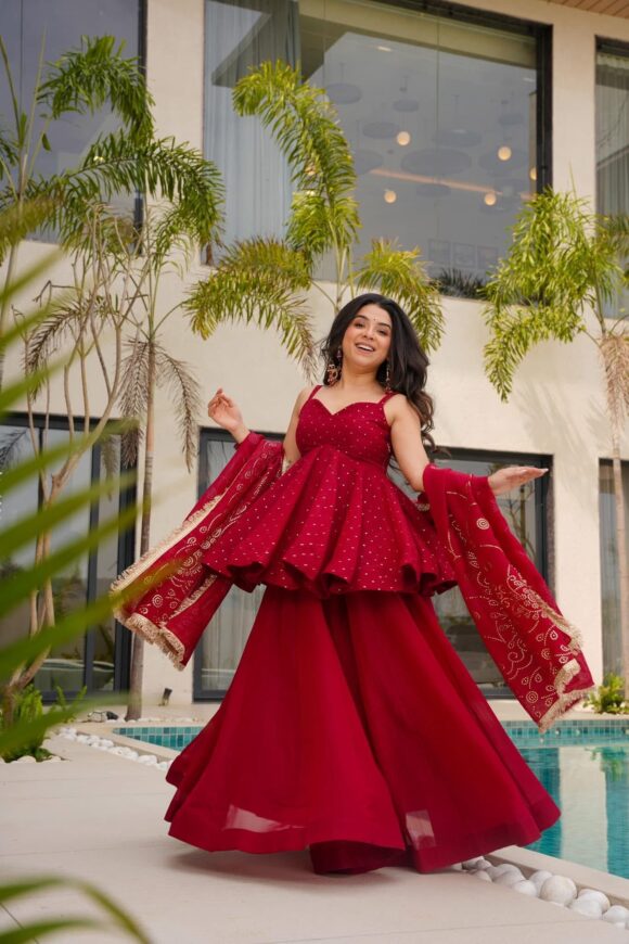Crimson Blush Kurta Set - Image 6