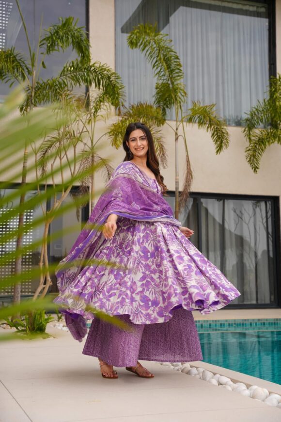 Lilac Whispers Cotton Suit Set - Image 5