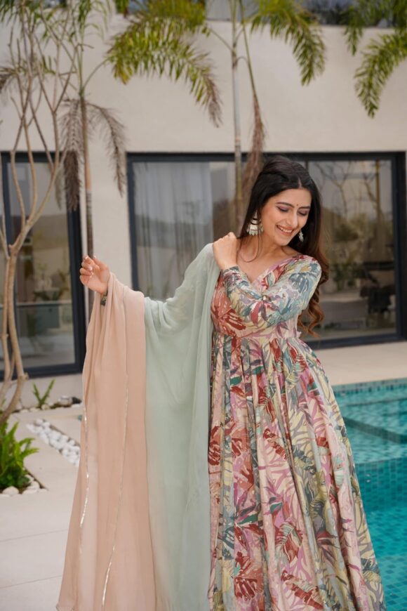 Tranquill Fern Muslin Suit Set - Image 2