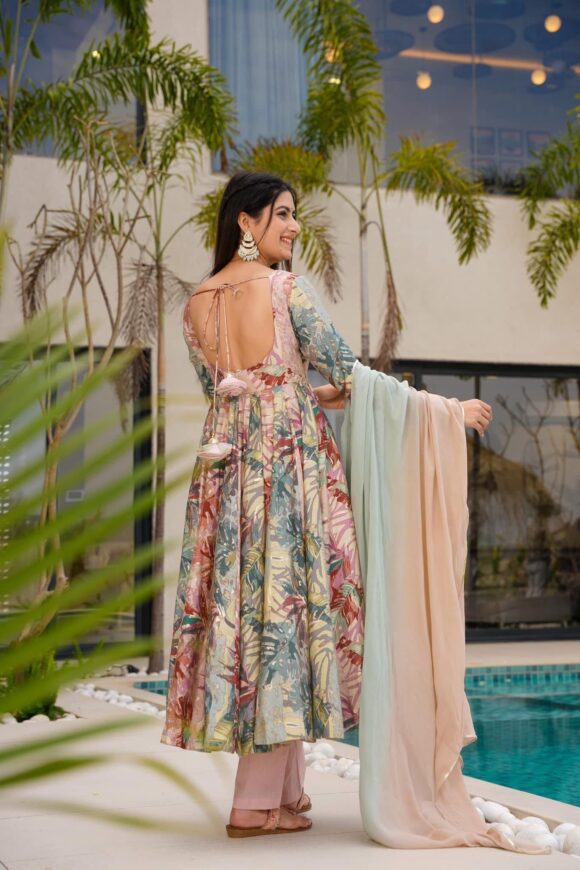 Tranquill Fern Muslin Suit Set - Image 6
