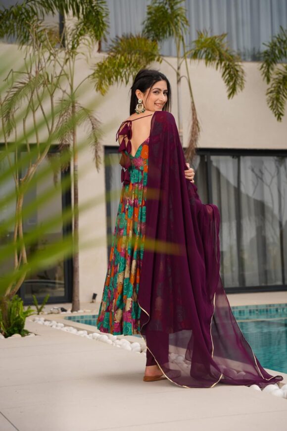 Vivid Harmony Muslin Suit Set - Image 5